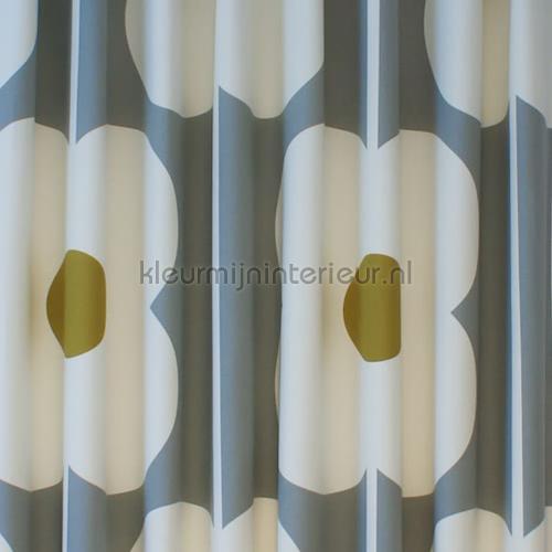 Abacus flower olive curtains 7745-2 retro Eijffinger