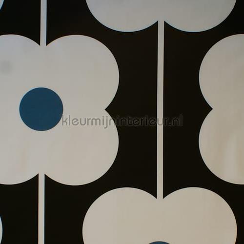 Abacus flower powder blue gordijnen 7745-3 Orla Kiely Eijffinger