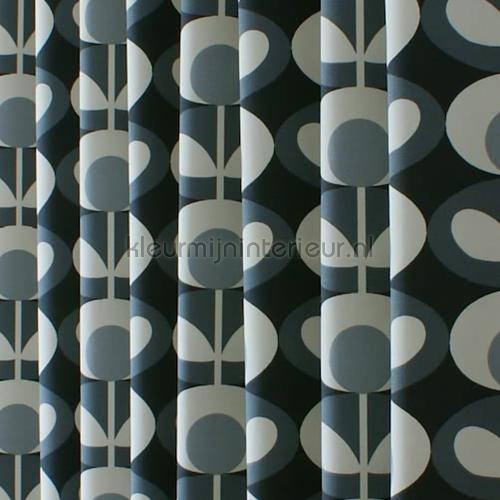 Oval flower cool grey cortinas 7746-2 Orla Kiely Eijffinger