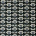 Oval flower cool grey rideau 7746-2 fleurs Motifs