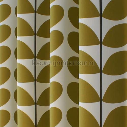 Two color stem olive curtains 7747-1 Orla Kiely Eijffinger