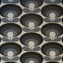 Seventies flower cool grey cortinas Eijffinger quadrado 