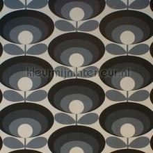 Seventies flower cool grey gurdainstof Eijffinger Orla Kiely 7749-1