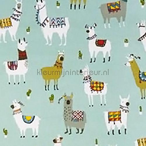 Alpaca azure curtains 5069-707 animals Prestigious Textiles