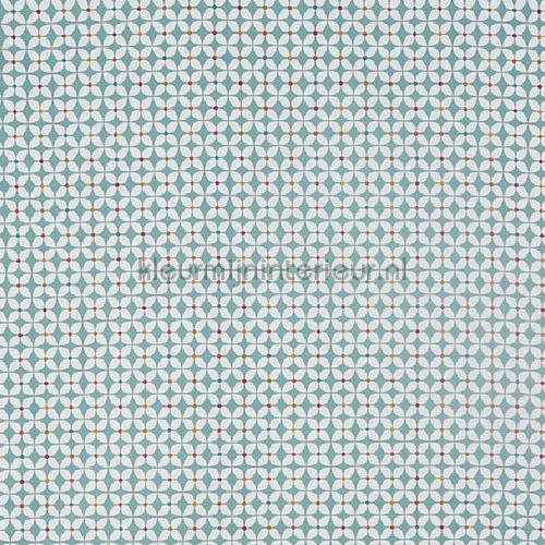 Zap azure tendaggio 5077-707 Pick N Mix Prestigious Textiles