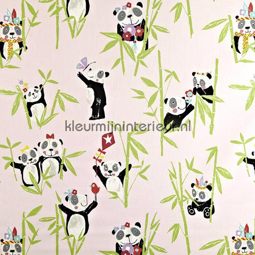 Panda Pretty Pink gordijnen 5723-266 dieren Prestigious Textiles