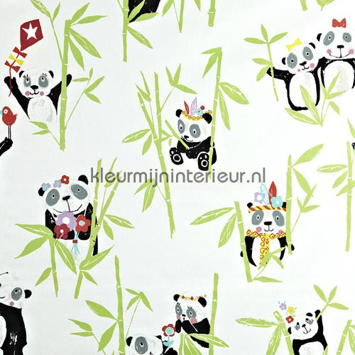 Panda Bamboo rideau 5723-527 animaux Prestigious Textiles