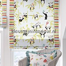 Panda Bamboo rideau 5723-527 animaux Prestigious Textiles