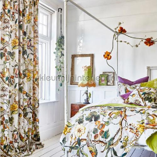 Polynesia papaya curtains 8650-428 Butterflies - Birds Prestigious Textiles