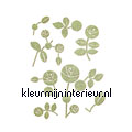 Groene bloemen stickers mureaux Komar Deko-sticker 17027