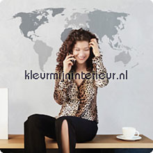 Wereld wallstickers Komar vindue stickers 