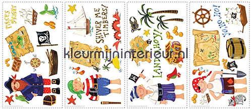 treasure hunt appliques interieurstickers RMK 1195 SCS aanbieding stickers RoomMates