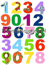Getallen interieurstickers DC-Fix behang 