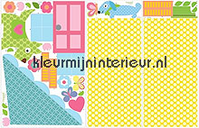 Doll house interieurstickers York Wallcoverings behang 