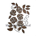 Bruine rozen wallstickers Komar vindue stickers 