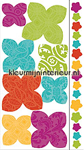 3D bloemenstickers wallstickers RoomMates vindue stickers 