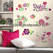 Love, Joy, Peace wallstickers RoomMates vindue stickers 
