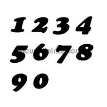 Cijferset, Cooper Black, 25mm, Zwart stickers mureaux Pick-up Sticker top 15 