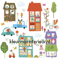Happy Town interieurstickers RoomMates Baby Peuter 