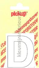letter D Helvetica vinilo decorativo Pick-up Basic Letters en Cijfers d-wit