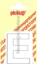 letter E Helvetica vinilo decorativo Pick-up Basic Letters en Cijfers e-wit