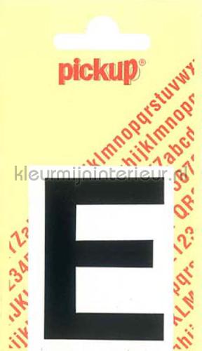 letter E Helvetica wallstickers e-zwart Basic Letters en Cijfers Pick-up