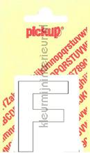 letter F Helvetica vinilo decorativo Pick-up Basic Letters en Cijfers f-wit