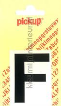 letter F Helvetica vinilo decorativo Pick-up Basic Letters en Cijfers f-zwart