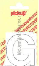 letter G Helvetica vinilo decorativo Pick-up Basic Letters en Cijfers g-wit