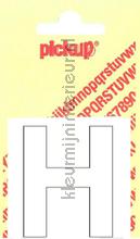 letter H Helvetica vinilo decorativo Pick-up Basic Letters en Cijfers h-wit