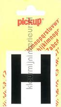 letter H Helvetica interieurstickers Pick-up Basic Letters en Cijfers h-zwart