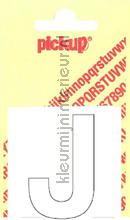 letter J Helvetica vinilo decorativo Pick-up Basic Letters en Cijfers j-wit