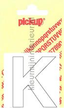 letter K Helvetica vinilo decorativo Pick-up Basic Letters en Cijfers k-wit