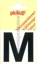 letter M Helvetica vinilo decorativo Pick-up Basic Letters en Cijfers m-zwart