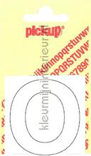 letter O Helvetica vinilo decorativo Pick-up Basic Letters en Cijfers o-wit