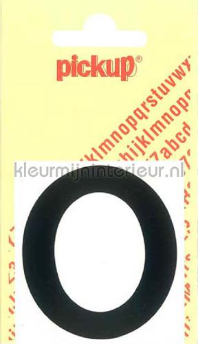 letter O Helvetica wallstickers o-zwart Basic Letters en Cijfers Pick-up