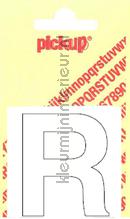 letter R Helvetica vinilo decorativo Pick-up Basic Letters en Cijfers r-wit