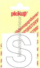 letter S Helvetica vinilo decorativo Pick-up Basic Letters en Cijfers s-wit