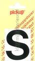 letter S Helvetica interieurstickers s-zwart Basic Letters en Cijfers Pick up