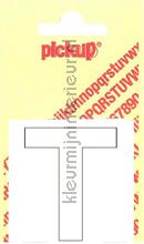 letter T Helvetica vinilo decorativo Pick-up Basic Letters en Cijfers t-wit