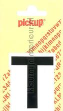 letter T Helvetica interieurstickers Pick-up Basic Letters en Cijfers t-zwart