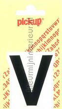 letter V Helvetica interieurstickers Pick-up Basic Letters en Cijfers v-zwart