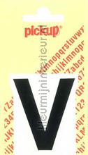 letter V Helvetica vinilo decorativo Pick-up Basic Letters en Cijfers v-zwart