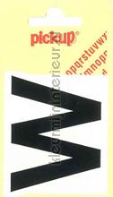 letter W Helvetica vinilo decorativo Pick-up Basic Letters en Cijfers w-zwart