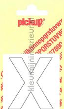letter X Helvetica vinilo decorativo Pick-up Basic Letters en Cijfers x-wit