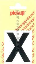 letter X Helvetica vinilo decorativo Pick-up Basic Letters en Cijfers x-zwart