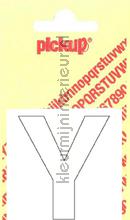 letter Y Helvetica vinilo decorativo Pick-up Basic Letters en Cijfers y-wit