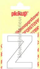 Letter Z Helvetica vinilo decorativo Pick-up Basic Letters en Cijfers z-wit
