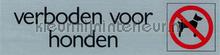 Verboden voor Honden zelfklevend plaatje intrieurstikkers Pick-up Wegwijzers 