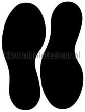 Voetstappen Zwart sticker decoration stickers Pick-up Signage 